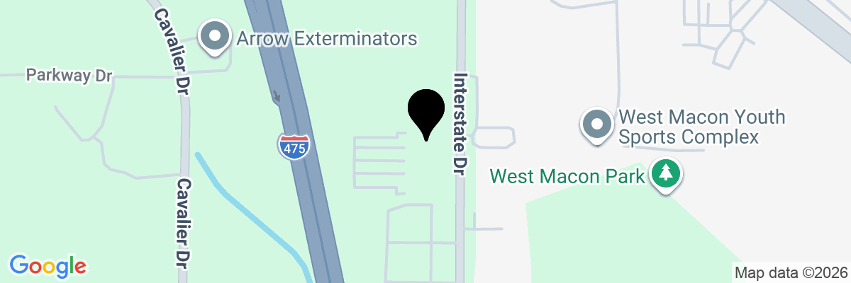 Map showing facility locations
